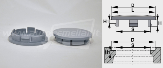 RD-6503 Lengvojo lydinio ratlankių dangteliai