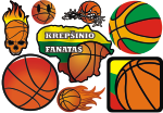 Basketball stickers