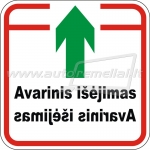 LTR-0016 Lipdukas "Avarinis i&scaron;ėjimas" 