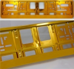 Рамка номерного знака R-6 золотого (металлик) цвета