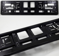 Black (metallic) color license plate frame R-6