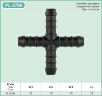 PL-2796 Plastic pipe connector