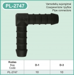 PL-2747 Plastic pipe connector