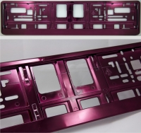Violetinės (metallic) spalvos numerio rėmelis R-6