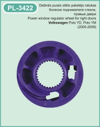 PL-3422 Right side window regulator wheel