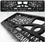40321 License plate frame R-3 the zodiac sign “Gemini”