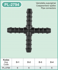 PL-2794 Plastic pipe connector