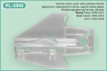 PL-3040 Kairės pusės stiklo pakėlėjo laikiklis
