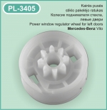 PL-3405 Kairės pusės stiklo pakėlėjo ratukas