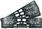 Manufacture of license plate frames
