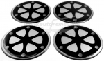Domed polymer stickers for alloy wheels center caps &quot;Decor&quot;