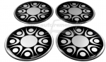 Domed polymer stickers for alloy wheels center caps &quot;Star&quot;