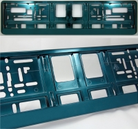 Aquamarine (metallic) color license plate frame R-6