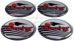 Domed polymer stickers for alloy wheels center caps &quot;Tunning&quot;