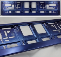 Blue (metallic) color license plate frame R-6